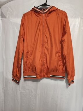 TOTTO Orange Hooded Lightweight Jacket  C1(1)